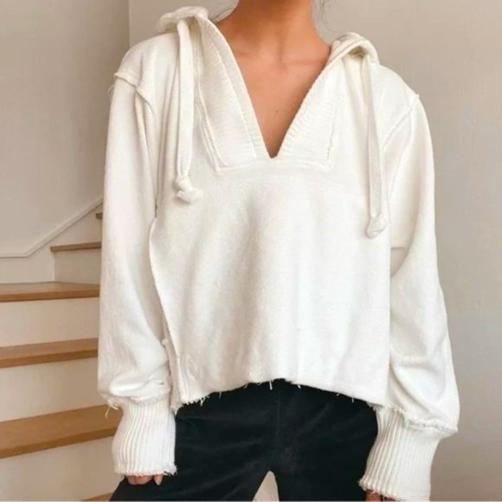 Free People Cream Hoodie - Picture 2 of 11
